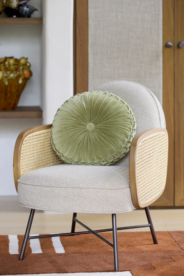 Chair 81x60x79 cm FIENNE beige+rotan natural - Image 9