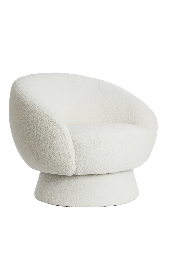 Chair 92x82x77 cm AVORIA bouclé cream
