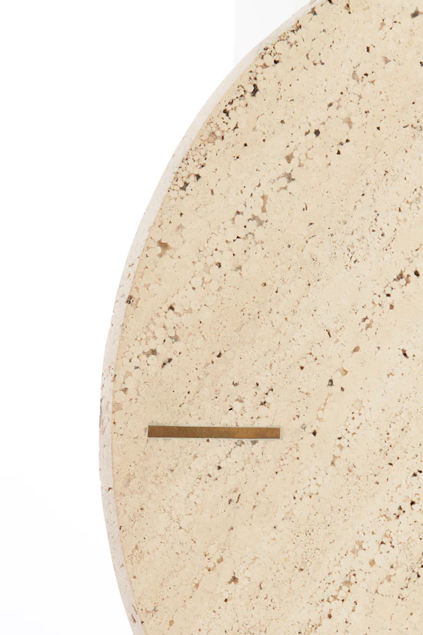Clock 43 cm JENAY travertine sand - Image 3