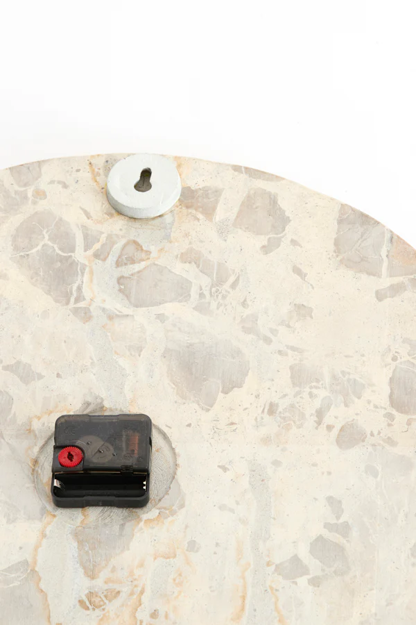 Clock 48 cm SISTELO taupe marble - Image 2