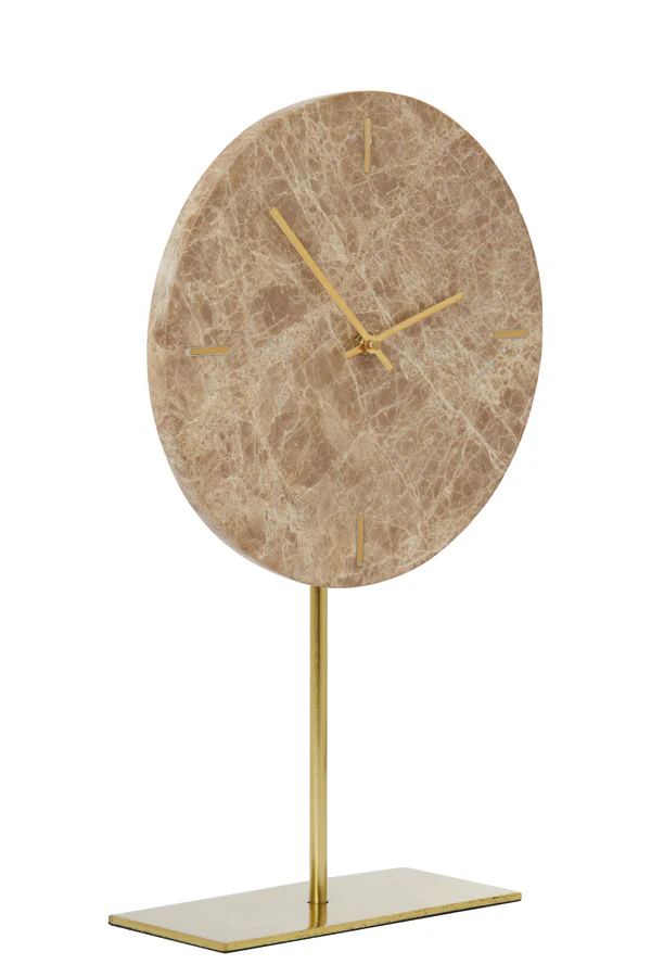 Clock on base 25,5x10x42,5 cm MORENO marble brown - Image 2