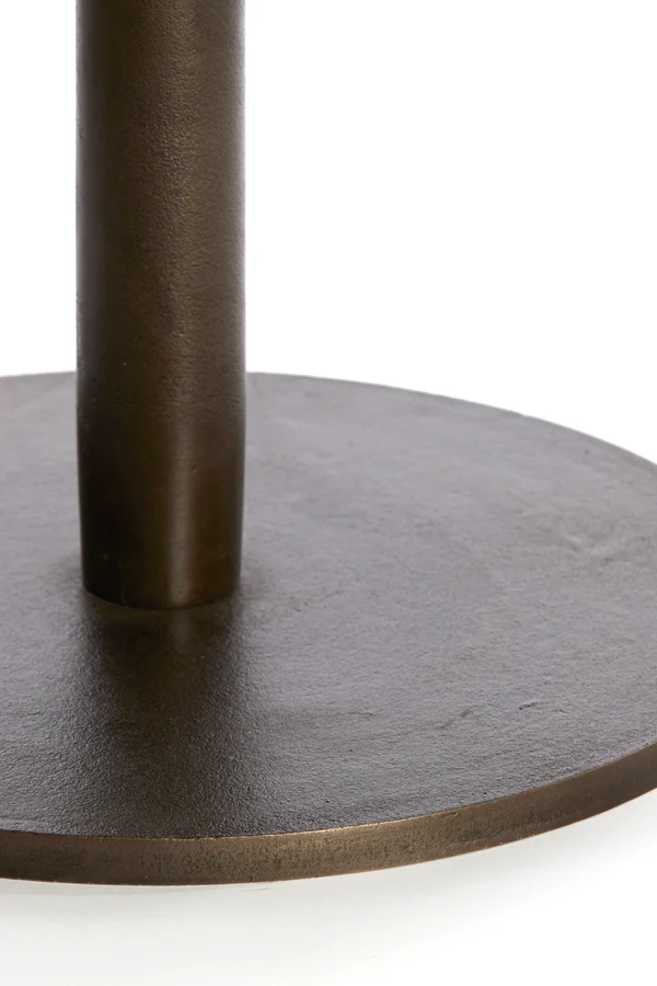 Coffee table 76x36 cm PAZO dark brown marble+dark brown - Image 7