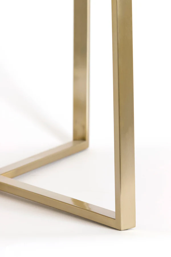 Coffee table S/2 65x39+75x44 cm SERELLE light gld+gls brwn - Image 7