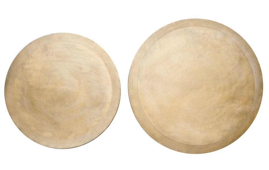Coffee table S/2 65x39+75x45 cm TALCA light gold - Image 3