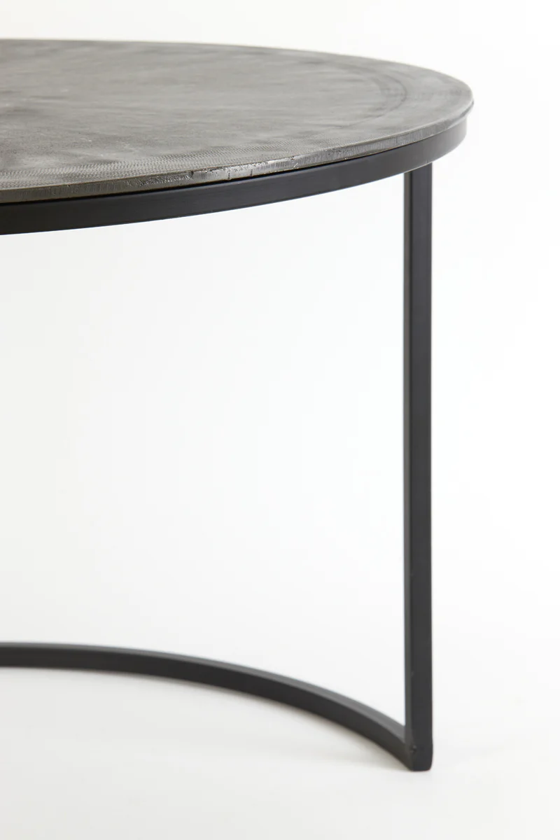 Coffee table S/2 67,5x39,5+75x45 cm TALCA rw lead+ant lead - Image 10
