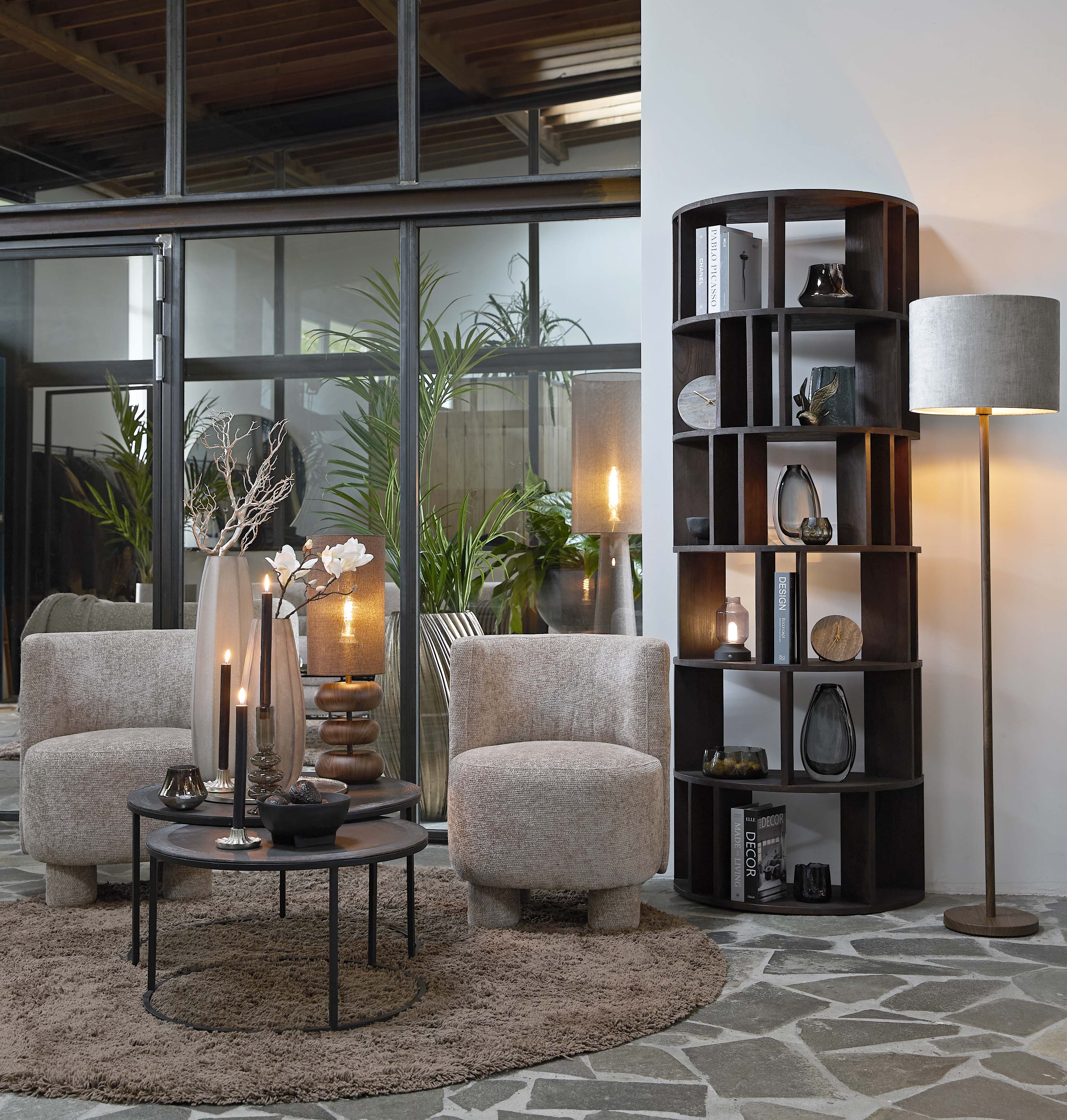 Coffee table S/2 67,5x39,5+75x45 cm TALCA rw lead+ant lead - Image 13