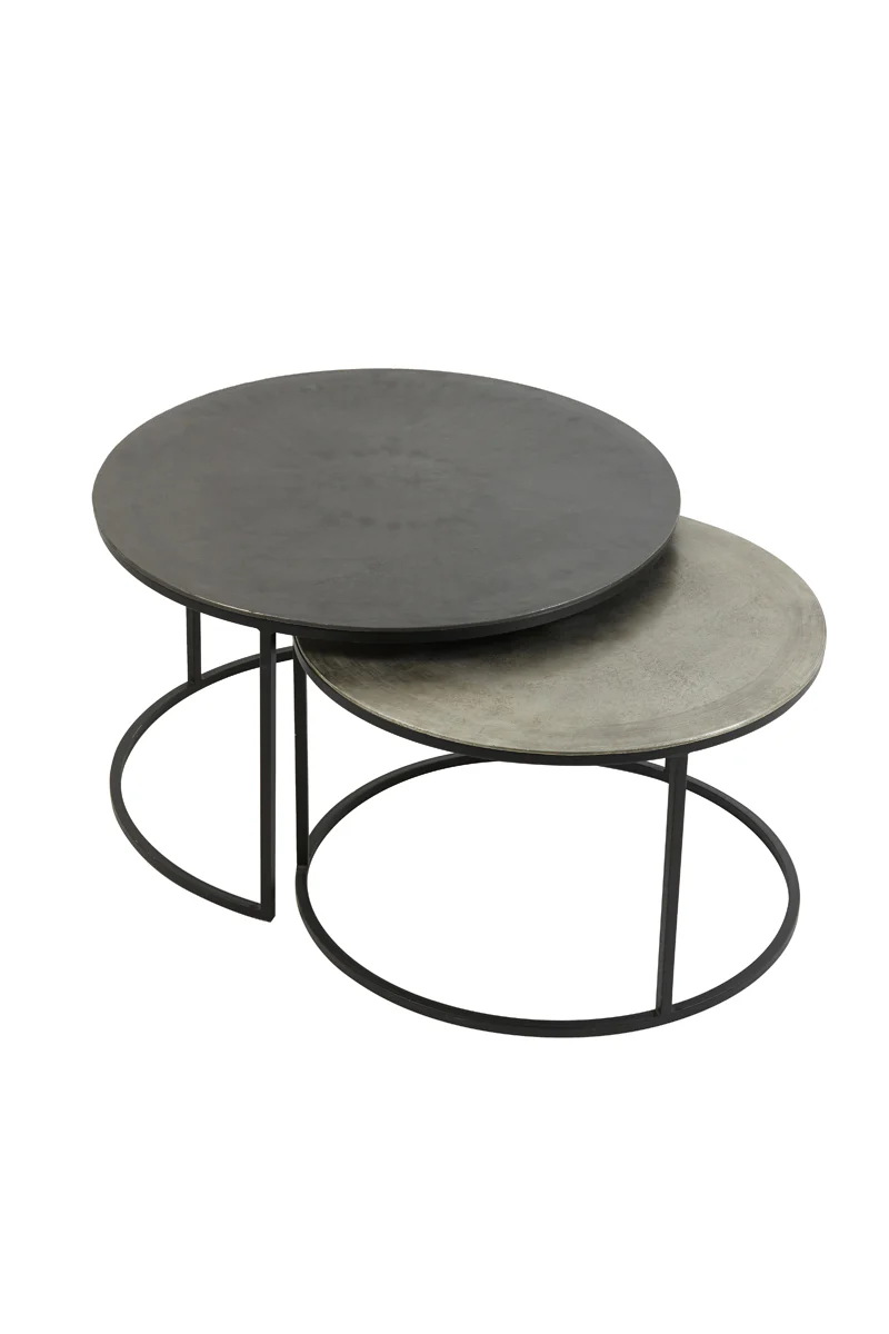 Coffee table S/2 67,5x39,5+75x45 cm TALCA rw lead+ant lead - Image 6