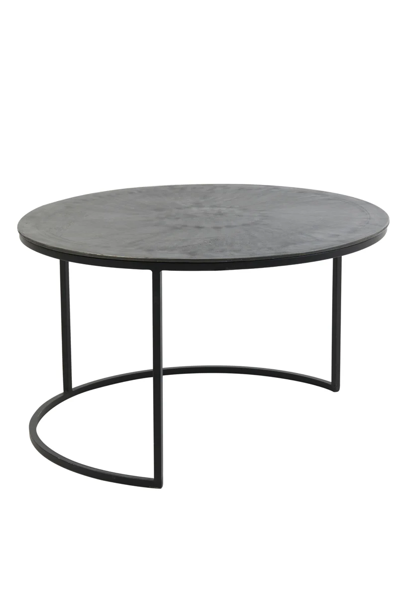 Coffee table S/2 67,5x39,5+75x45 cm TALCA rw lead+ant lead - Image 8