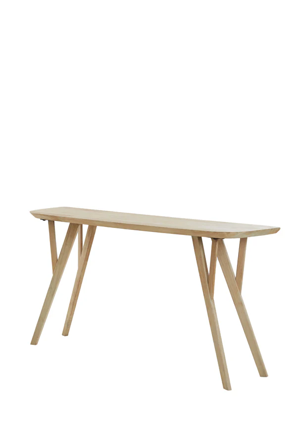Console 160x44x82 cm QUENZA mango wood natural - Image 2