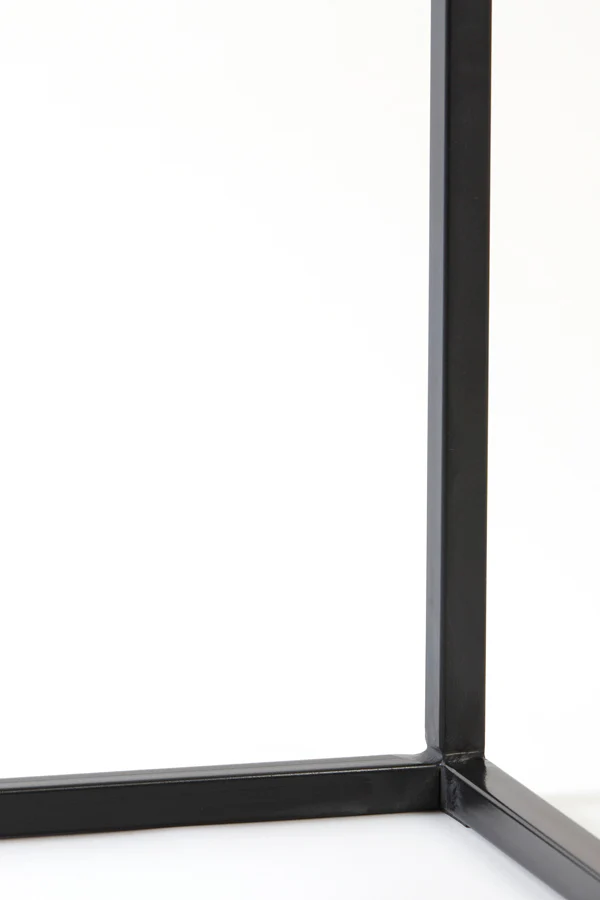 Console S/2 100x30x70+120x40x82 cm BRYSON wood matt black - Image 6