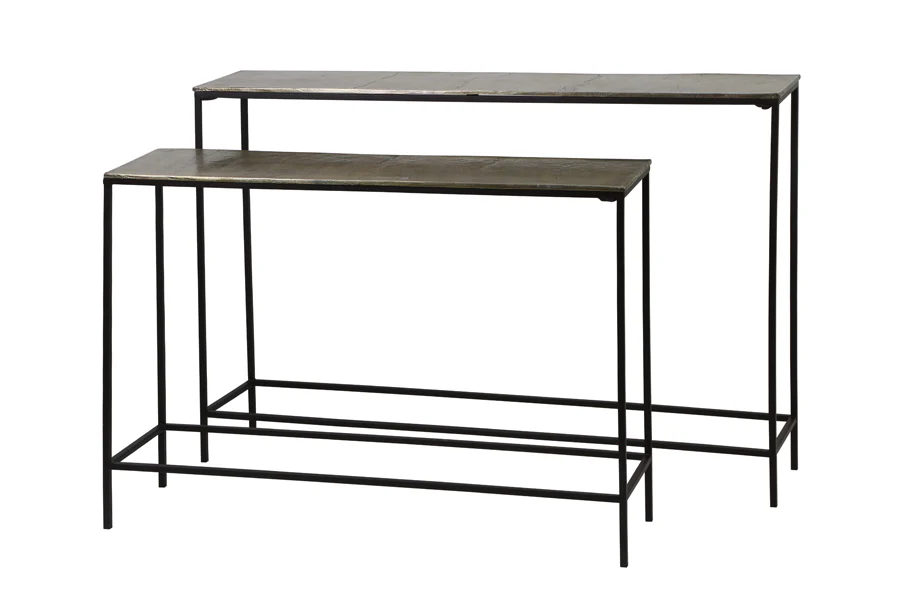 Console S/2 max 119x25x80,5 cm HARTSVILLE dark brown bronze