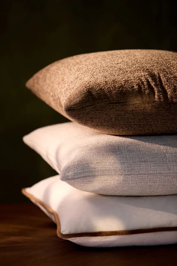 Cushion 45x45 cm CIVENS cream-sand - Image 4