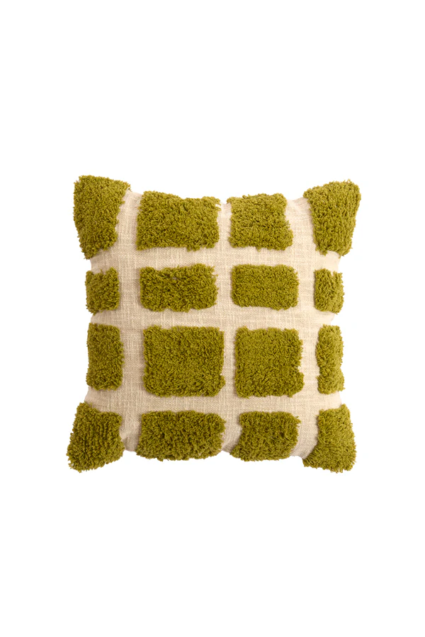 Cushion 45x45 cm FASANO green+cream