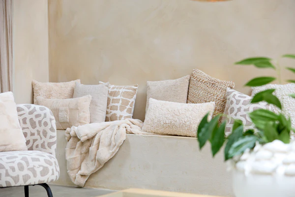 Cushion 45x45 cm FLINT cream - Image 4