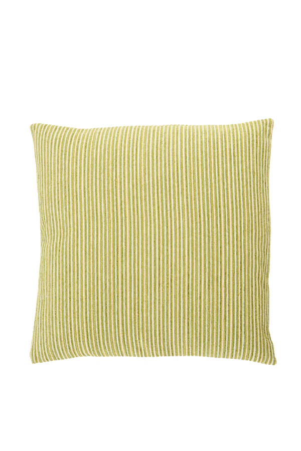 Cushion 45x45 cm HAYDEN cream+light green feather filled - Image 2