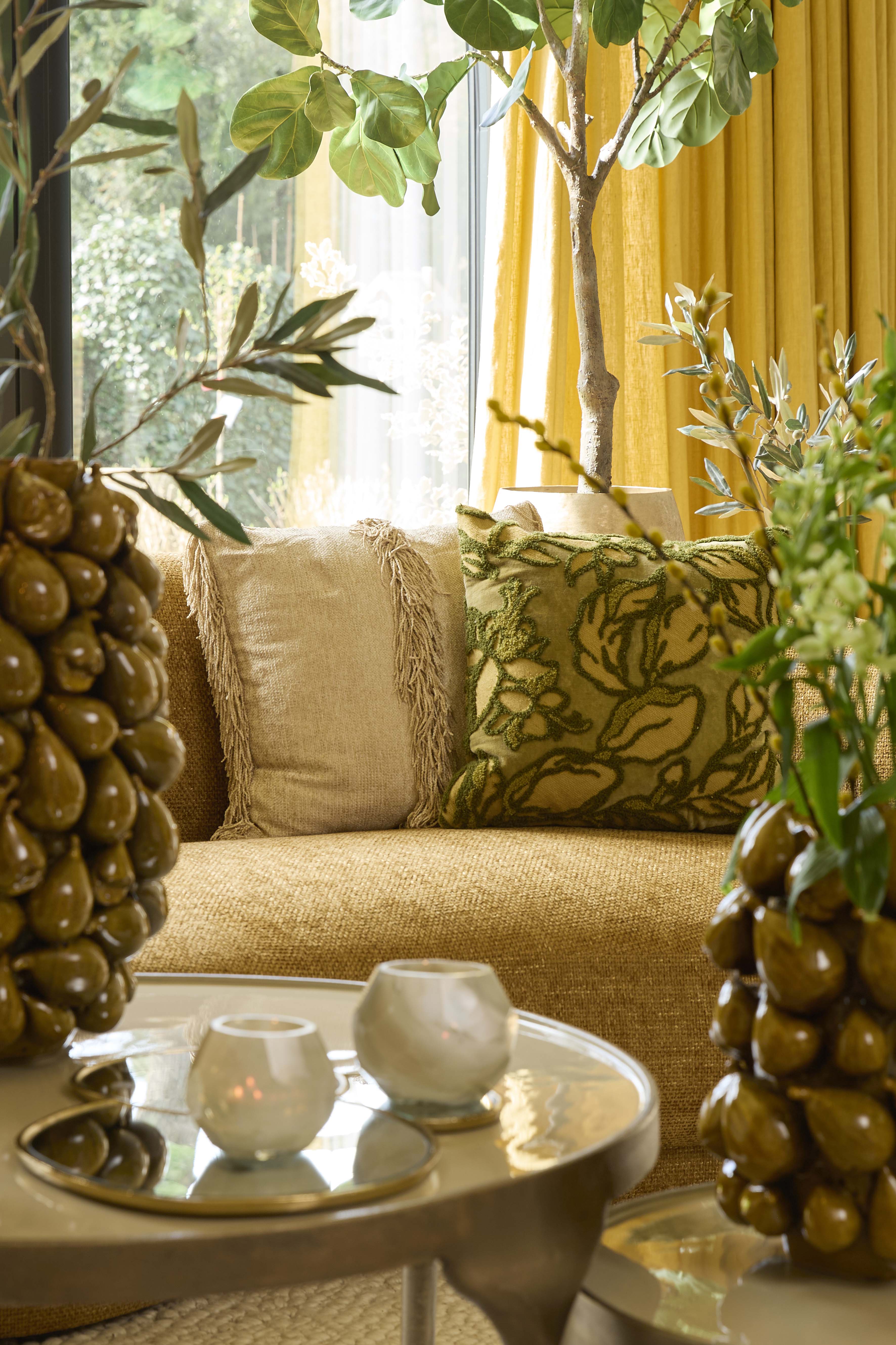 Cushion 45x45 cm LUANI beige - Image 5