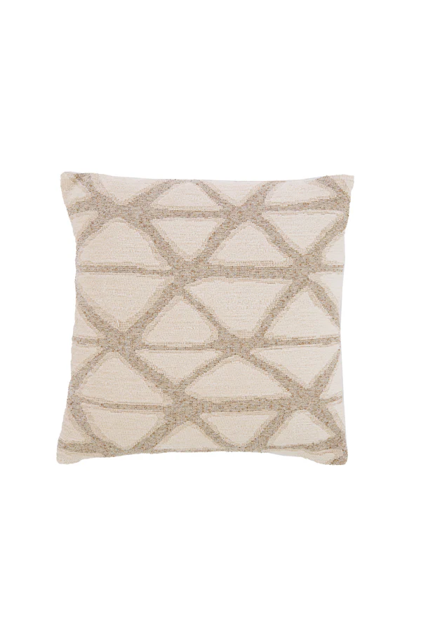 Cushion 45x45 cm MUNCIE sand+cream feather filled - Image 2