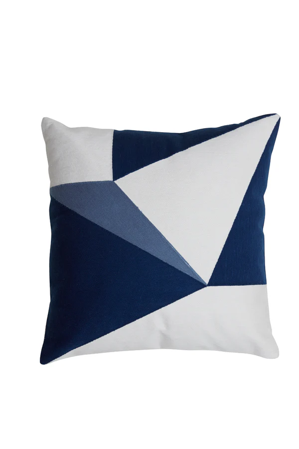 Cushion 45x45 cm REJAS blue+white