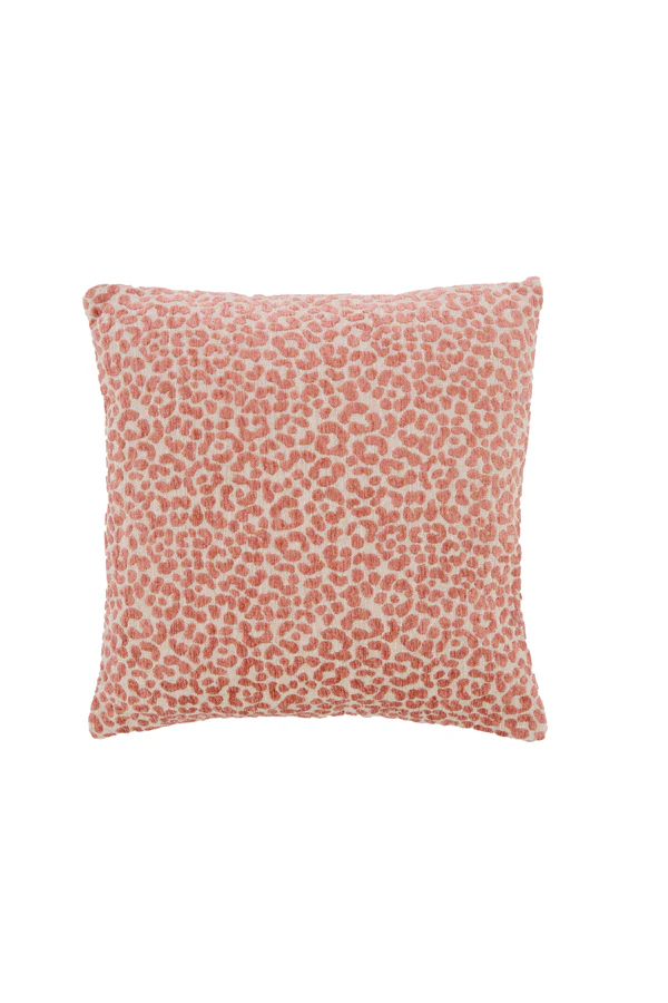 Cushion 45x45 cm SAFFORD sand+coral feather filled - Image 2