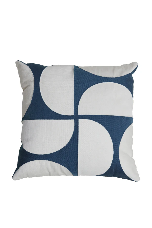 Cushion 45x45 cm USERA blue+white