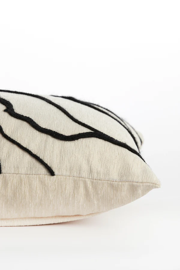 Cushion 60x30 cm CASTRO beige+black - Image 3
