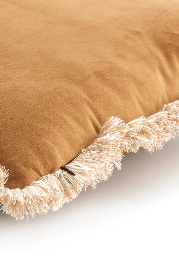 Cushion 60x30 cm LIENA velvet bronze-sand - Image 2