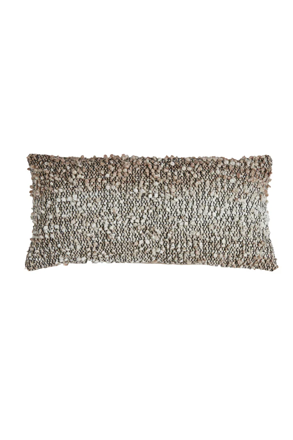Cushion 60x30 cm MEZOKI bouclé brown