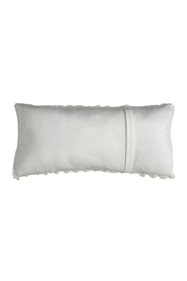 Cushion 60x30 cm VAJEN velvet cream - Image 2