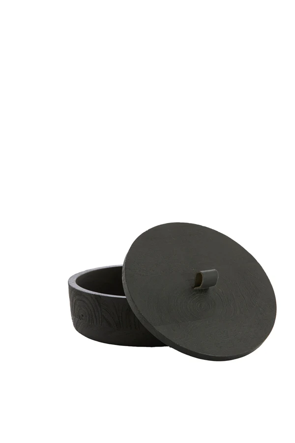 Deco box 19x7 cm VATLA mango wood black - Image 2