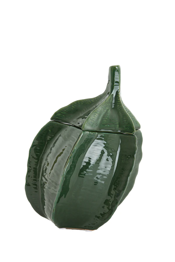 Deco box 21x20,5x31 cm SABARA shiny emerald