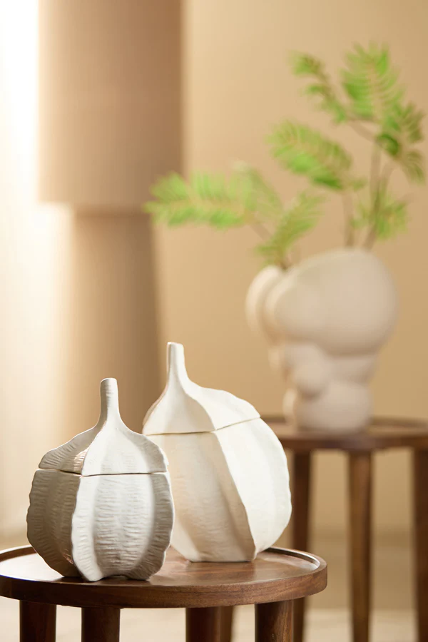 Deco box 21x27 cm SABARA shiny cream - Image 3