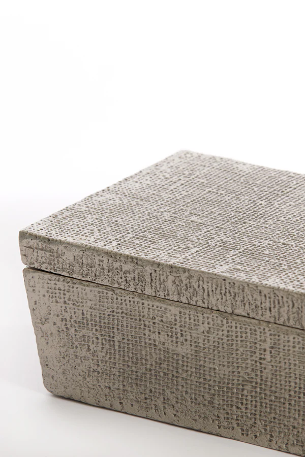 Deco box 29x19x10 cm LINA antique silver - Image 3