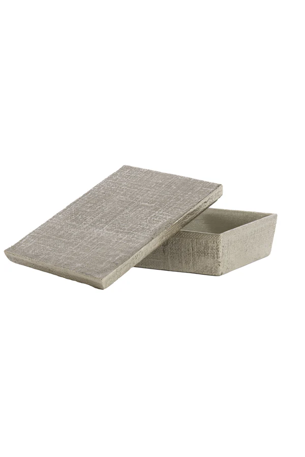 Deco box 37x27x11 cm LINA antique silver - Image 2