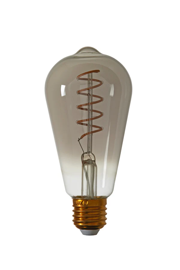 Deco LED angular 6,5x14,5 cm LIGHT 4W smoked E27 dimmable