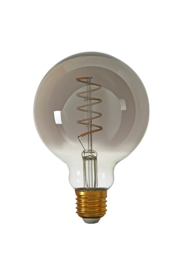 Deco LED globe 9,5x14 cm LIGHT 4W smoked E27 dimmable