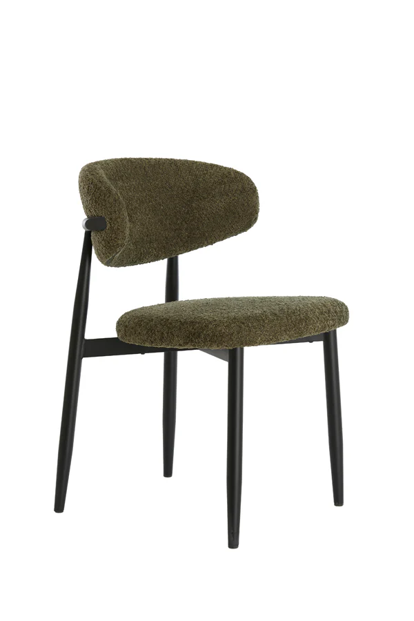 Dining chair 54x52x76 cm ENIOLA green+black