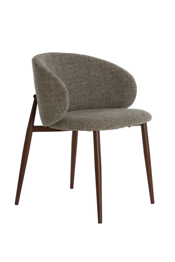 Dining chair 57x56x74 cm ALUKO black-light brown+brown