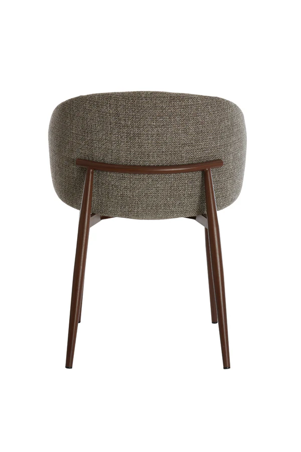 Dining chair 57x56x74 cm ALUKO black-light brown+brown - Image 2
