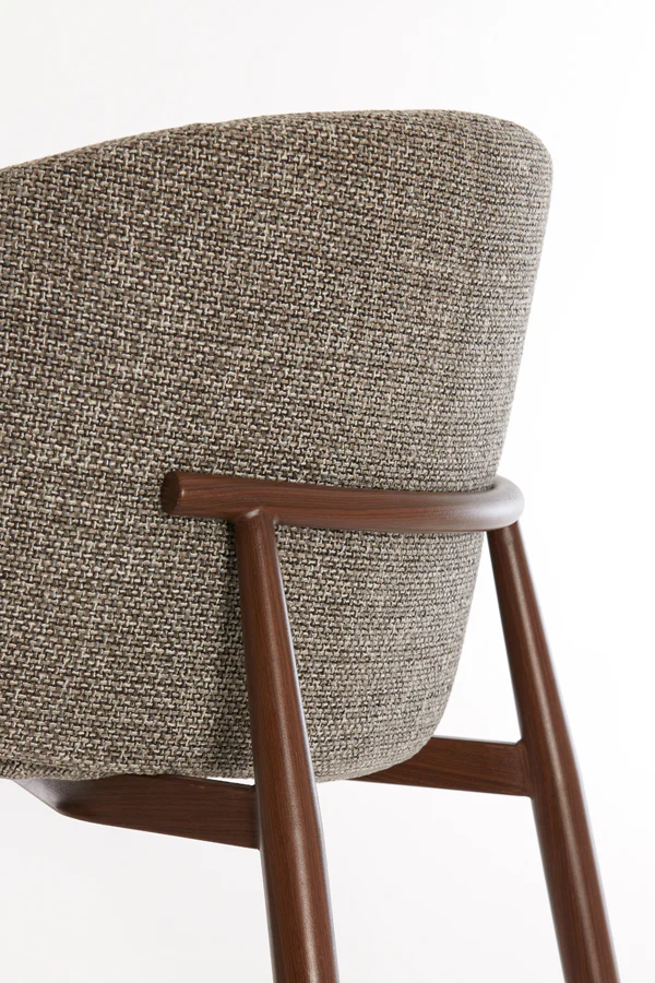 Dining chair 57x56x74 cm ALUKO black-light brown+brown - Image 3