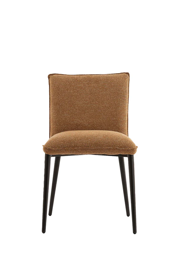 Dining chair 58x47x80 cm VADENI ocher-cream+black - Image 3