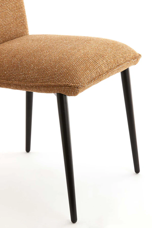 Dining chair 58x47x80 cm VADENI ocher-cream+black - Image 7