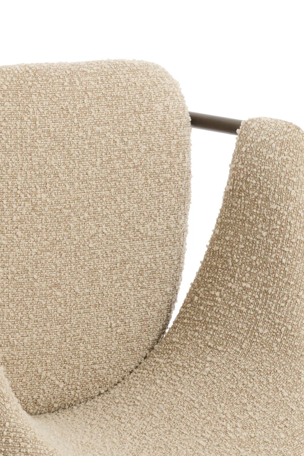 Dining chair 61x60x80 cm NYRO sand-brown+antique bronze - Image 9