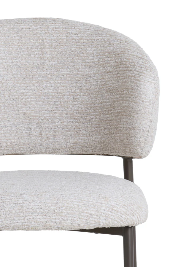 Dining chair 62x57x81 cm TIBALT beige+antique bronze - Image 6