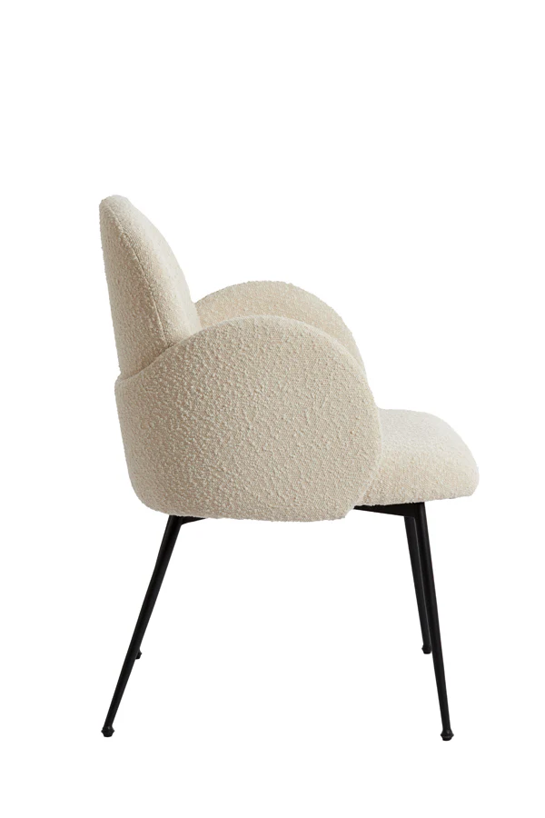 Dining chair 62x59x86 cm CHIBA cream+black - Image 3