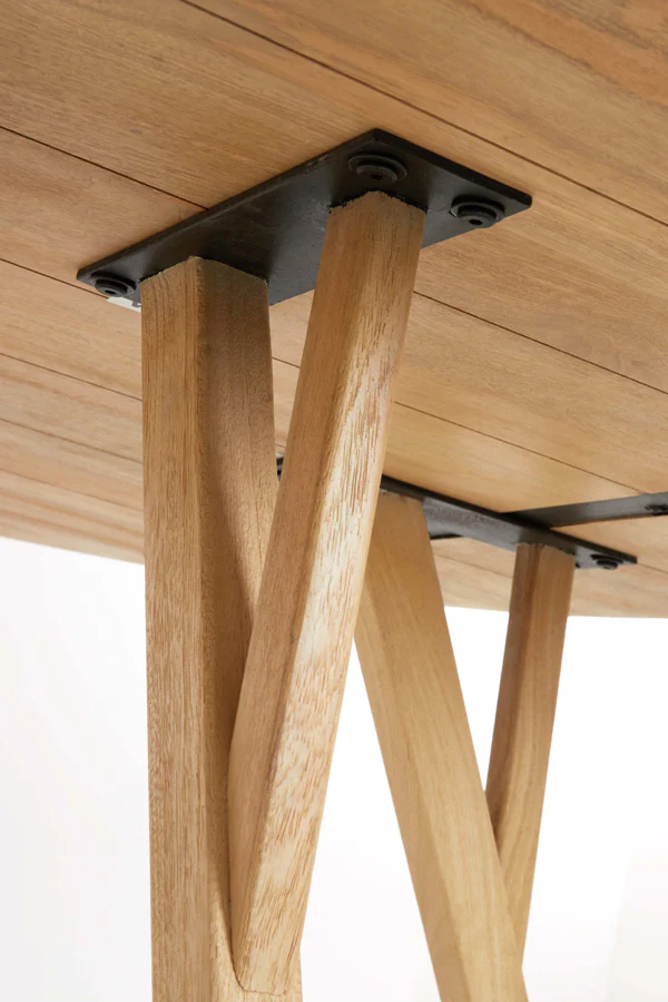 Dining table 140x76 cm QUENZA mango wood natural - Image 5