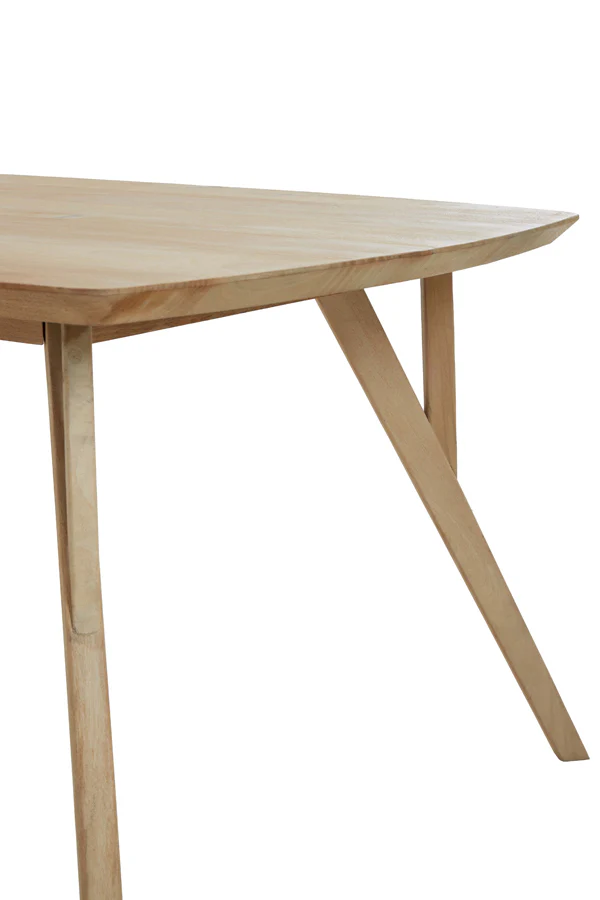Dining table 200x100x76 cm QUENZA mango wood natural - Image 6