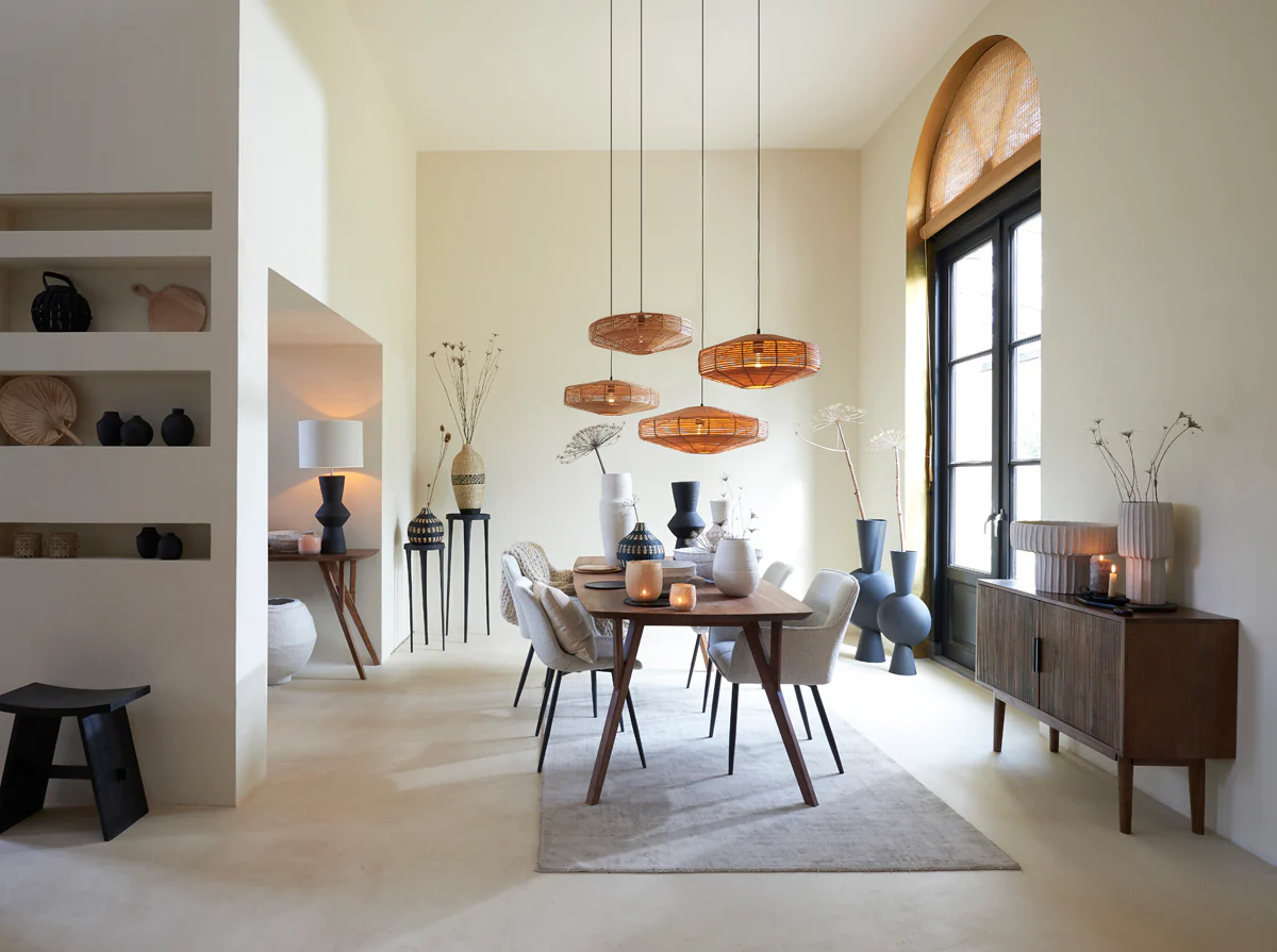 Dining table 220x100x76 cm QUENZA acacia wood brown - Image 10