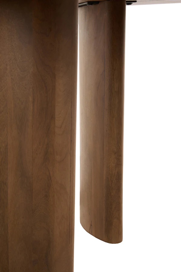 Dining table 240x100x76 cm AYMARA acacia wood dark brown - Image 5