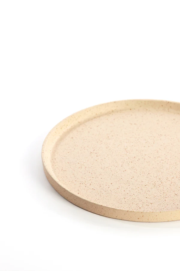 Dish 21,5x1,5 cm MAES sand+light brown spotted - Image 2