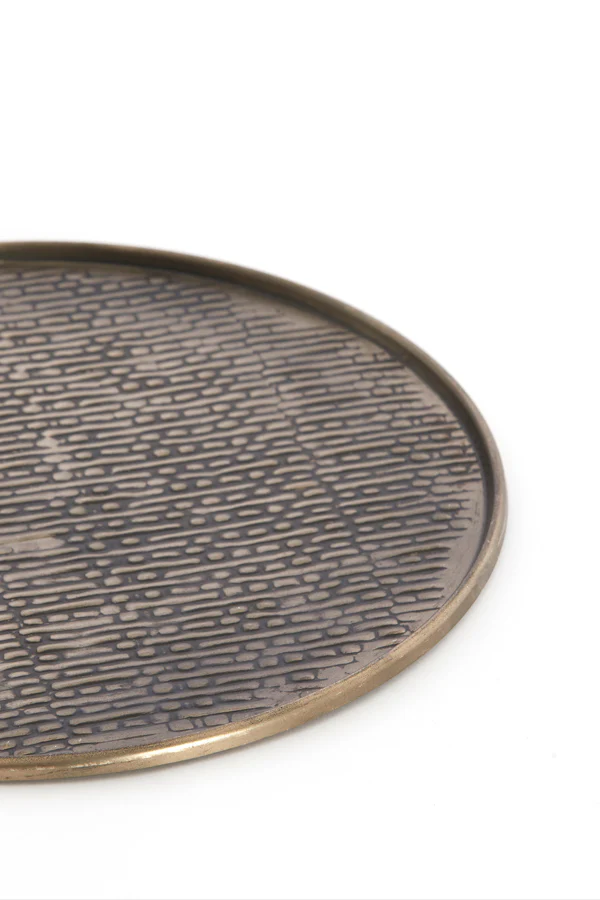 Dish 32x1 cm MANAROLA dark brown-bronze - Image 3